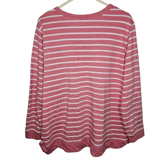 Hasting & Smith Tunic Style Striped Sweatshirt with Breast Pocket 2XL - Picture 6 of 6